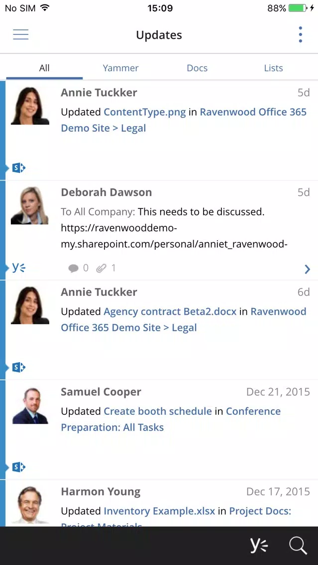 harmon.ie for BlackBerry Screenshots