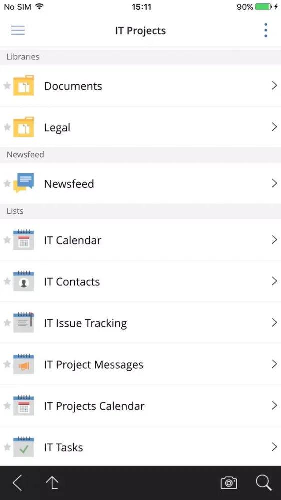 Ảnh chụp màn hình của harmon.ie for BlackBerry