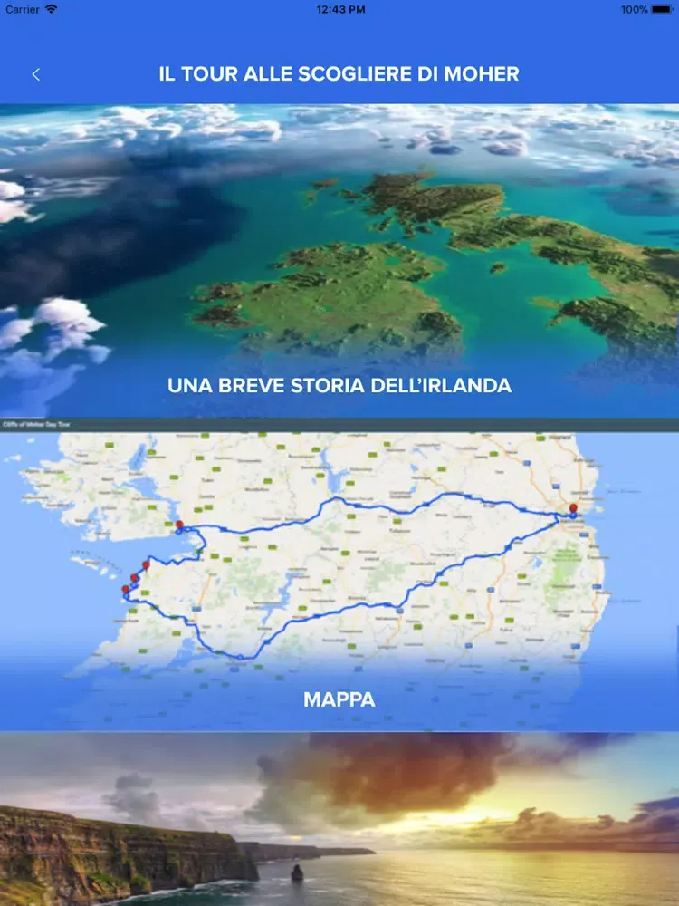 Скриншоты Irish Day Tours – Italian iPad 