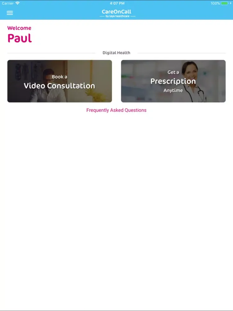 Capturas de tela do CareOnCall by Laya Healthcare iPad 