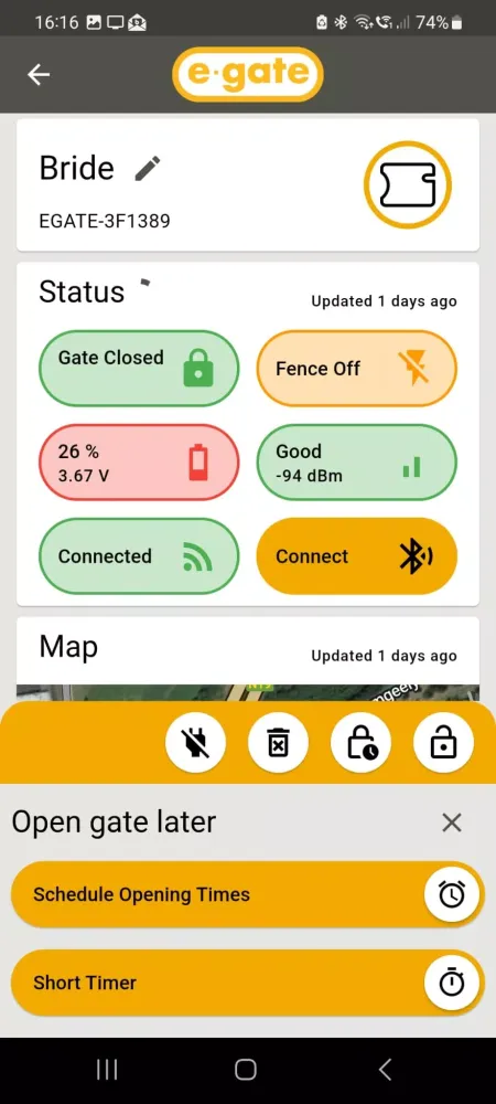 E Gate - Remote Gate Release Screenshots
