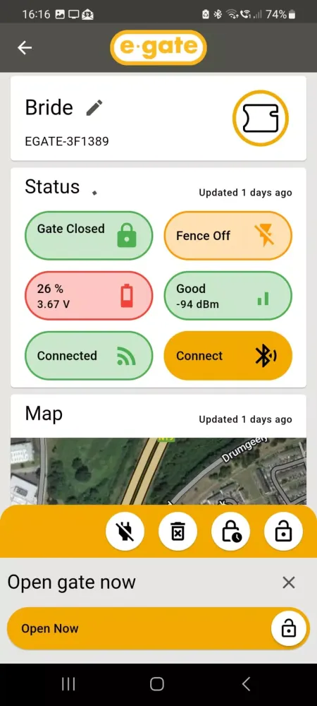 E Gate - Remote Gate Release Screenshots