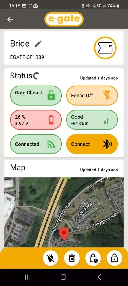 E Gate - Remote Gate Release Screenshots