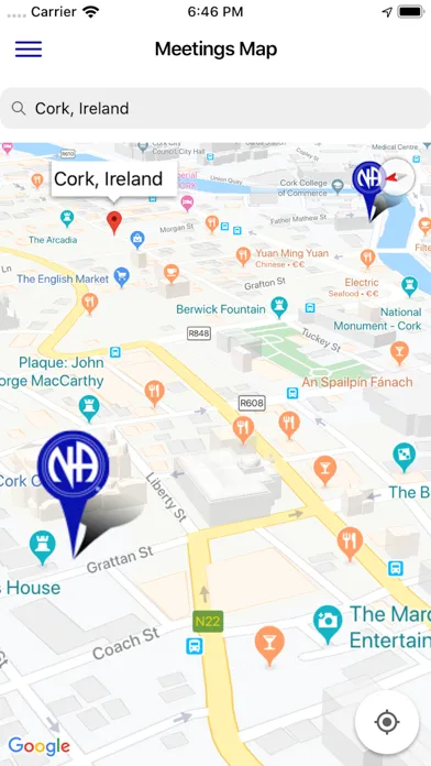 Zrzuty ekranu Narcotics Anonymous Ireland