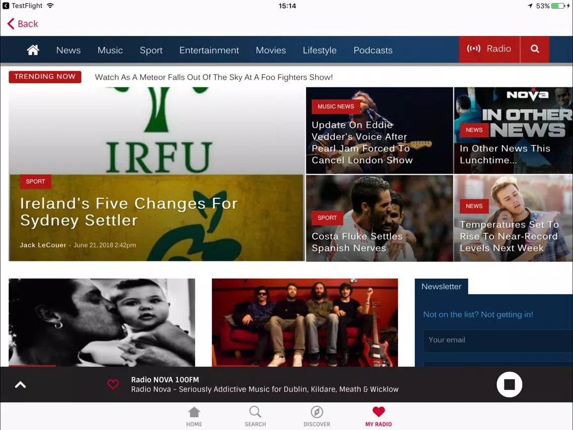 Irish Radioplayer iPad 应用截图
