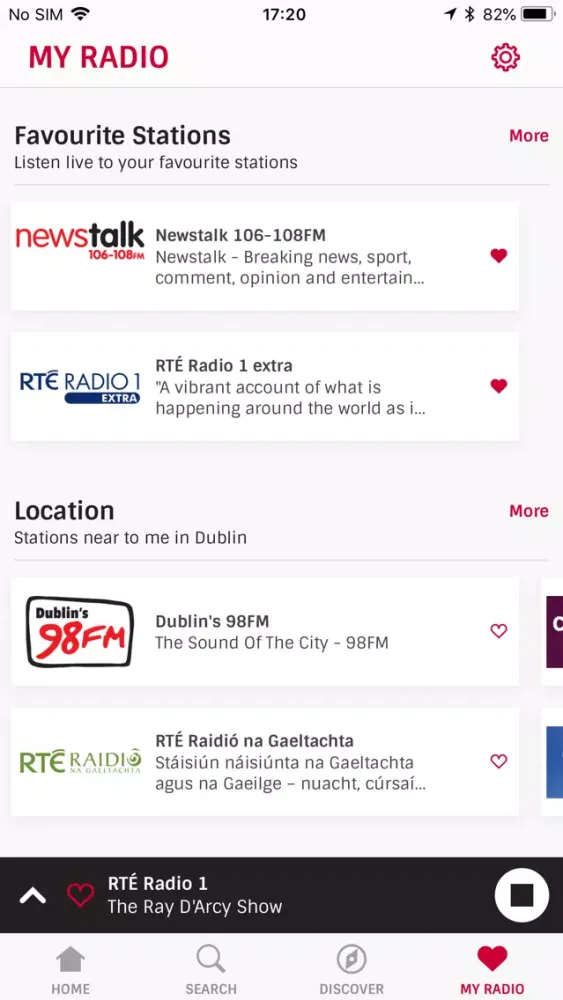 Irish Radioplayer Screenshots