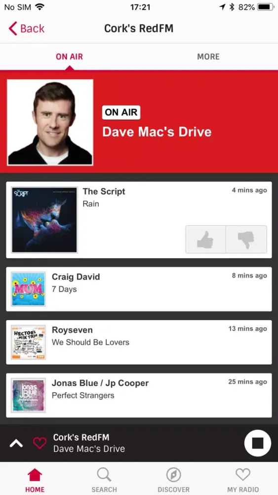 Irish Radioplayer Screenshots