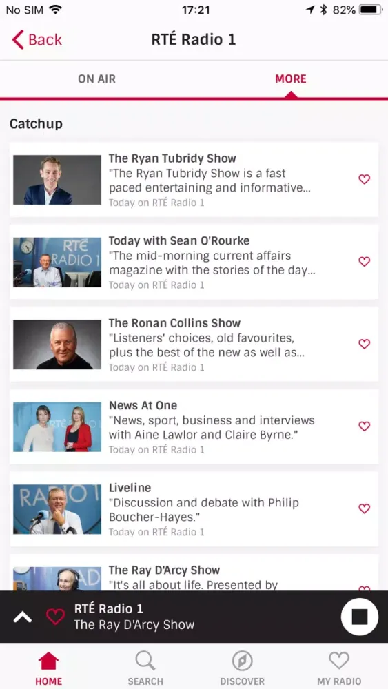 Irish Radioplayer Screenshots