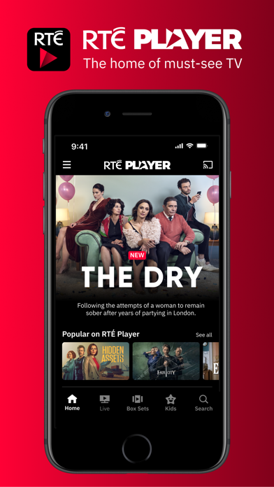 Capturas de pantalla de RTÉ Player