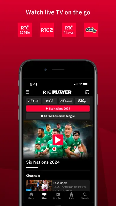 RTÉ Player Ekran Görüntüleri