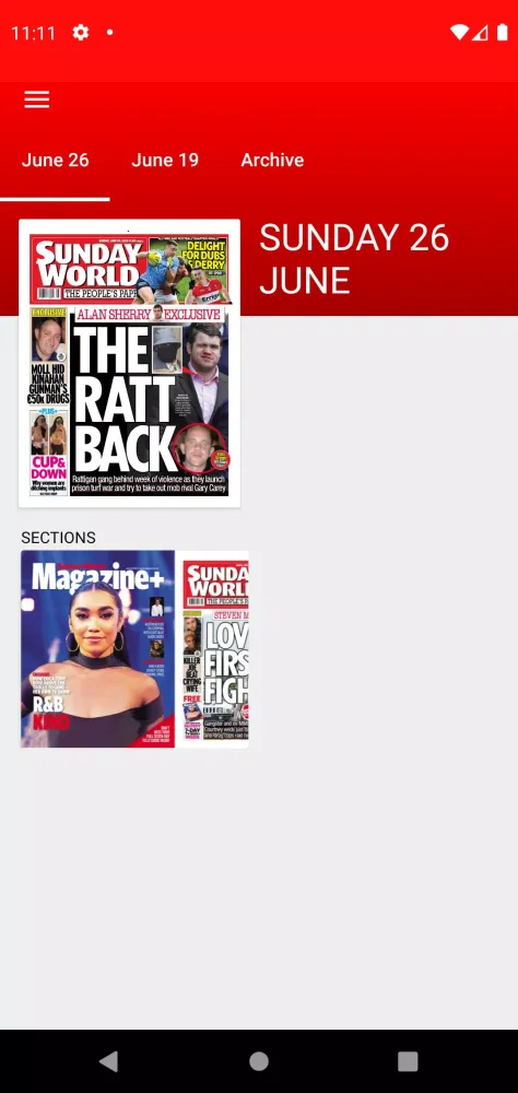 Sunday World ePaper Screenshots