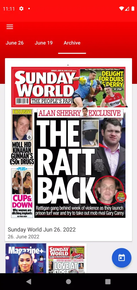 Sunday World ePaper Screenshots