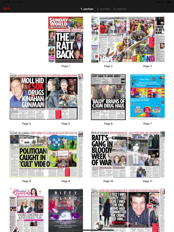 Sunday World ePaper iPad Screenshots