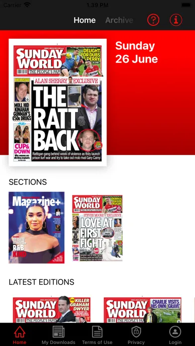 Sunday World ePaper Screenshots