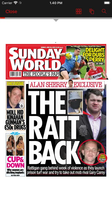 Sunday World ePaper Screenshots