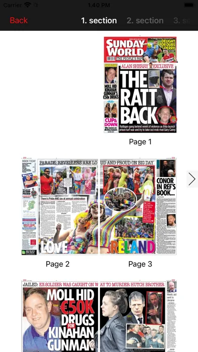 Sunday World ePaper Screenshots