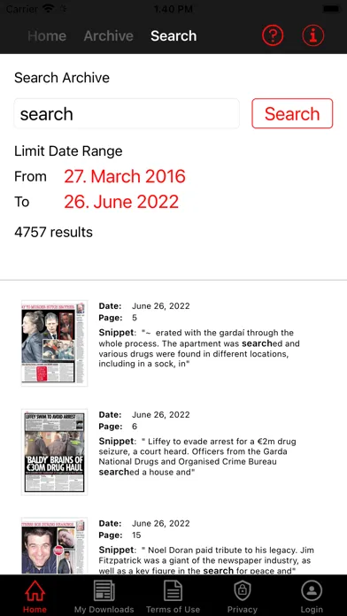 Sunday World ePaper Screenshots
