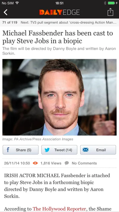 DailyEdge.ie スクリーンショット