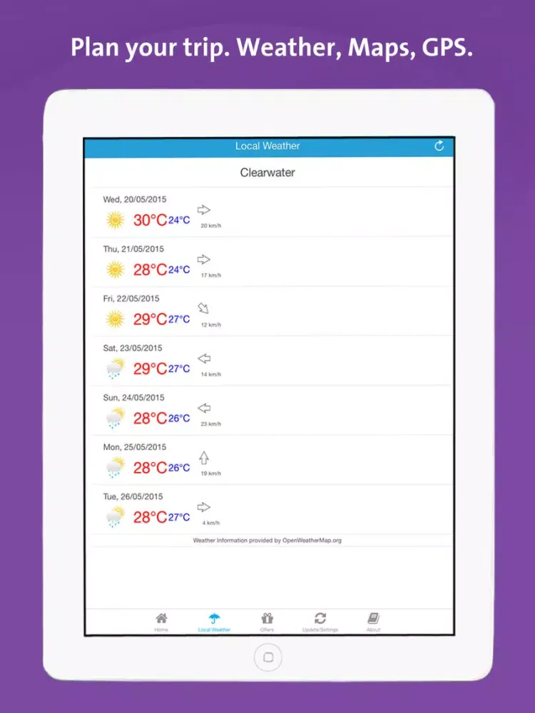 Clearwater App – Florida – Local Business & Travel Guide iPad स्क्रीनशॉट