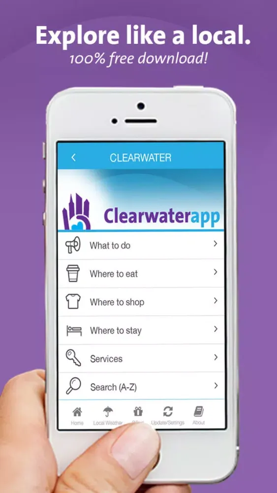 Clearwater App – Florida – Local Business & Travel Guide स्क्रीनशॉट