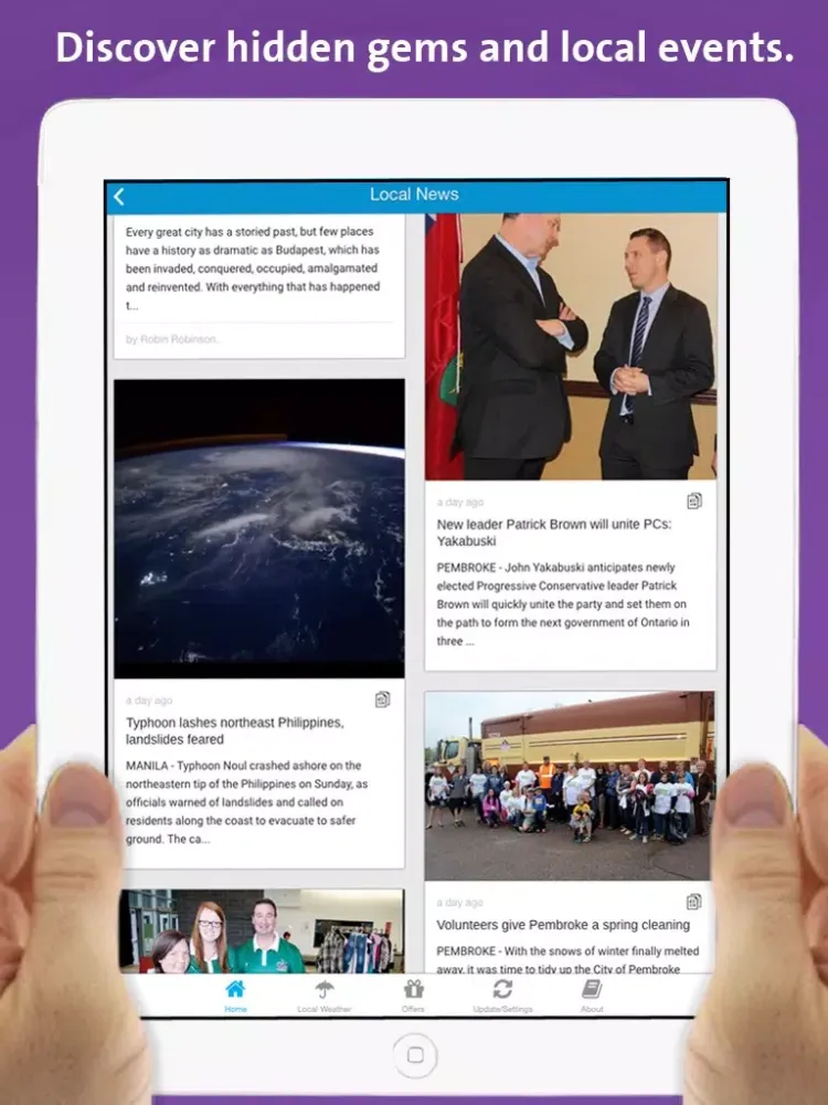 Tangkapan skrin Pembroke App – Local Business & Travel Guide iPad 