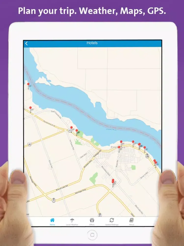 Tangkapan skrin Pembroke App – Local Business & Travel Guide iPad 