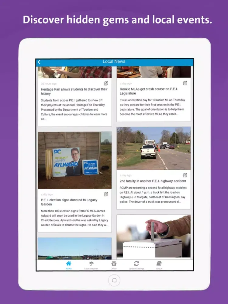 Captures d'écran de Prince Edward Island App - Canada - Local Business & Travel Guide iPad 