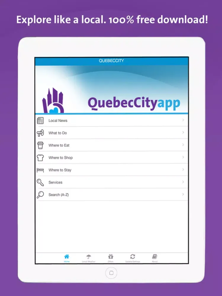 Québec City App - Local Business & Travel Guide iPad  Screenshots