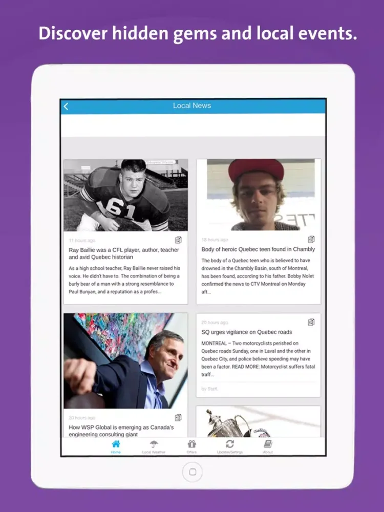 Québec City App - Local Business & Travel Guide iPad  Screenshots
