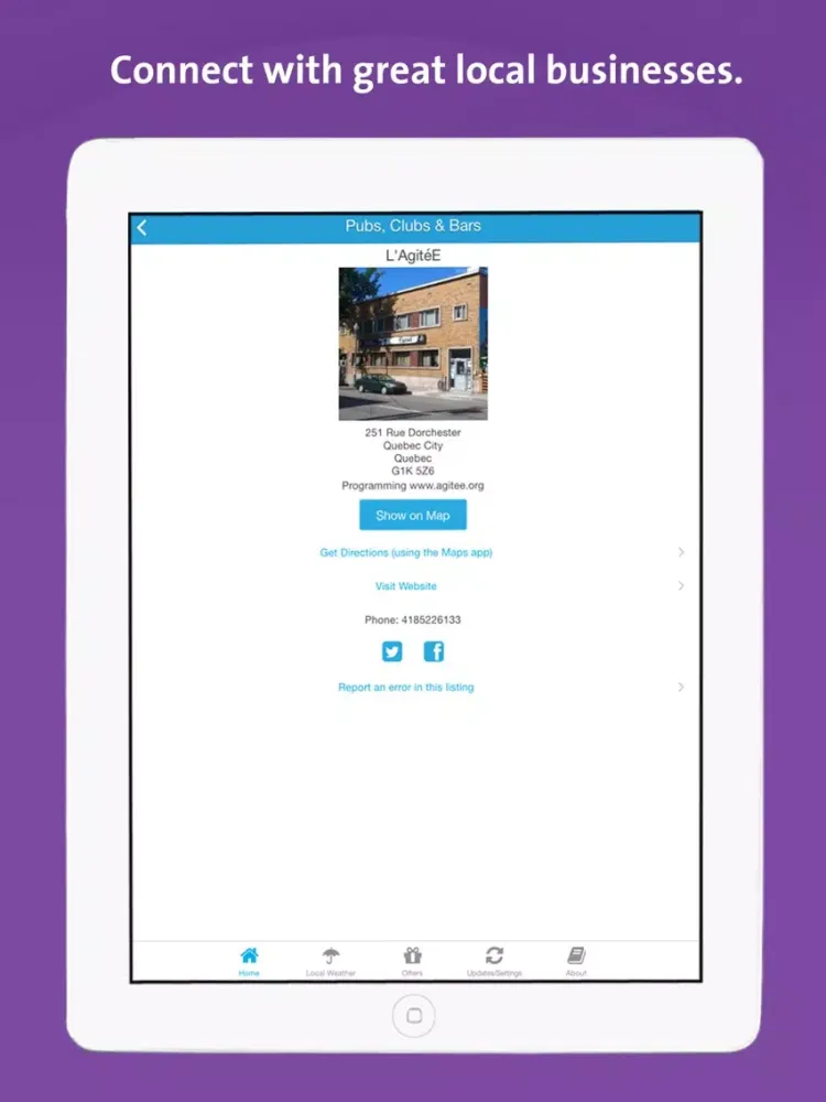 Québec City App - Local Business & Travel Guide iPad  Screenshots