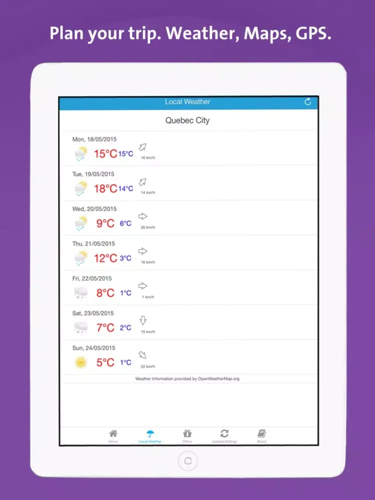 Québec City App - Local Business & Travel Guide iPad  Screenshots