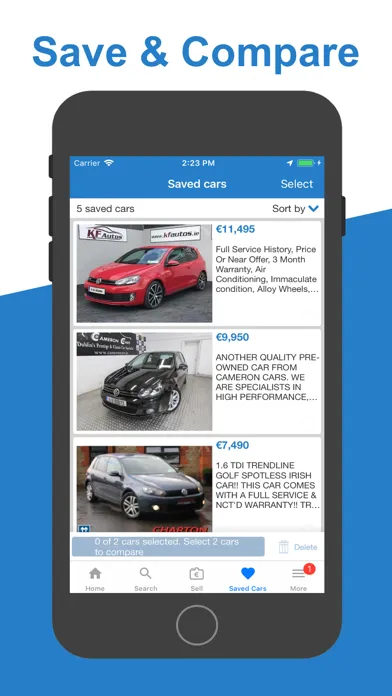 Tangkapan layar Carzone: New & Used Cars