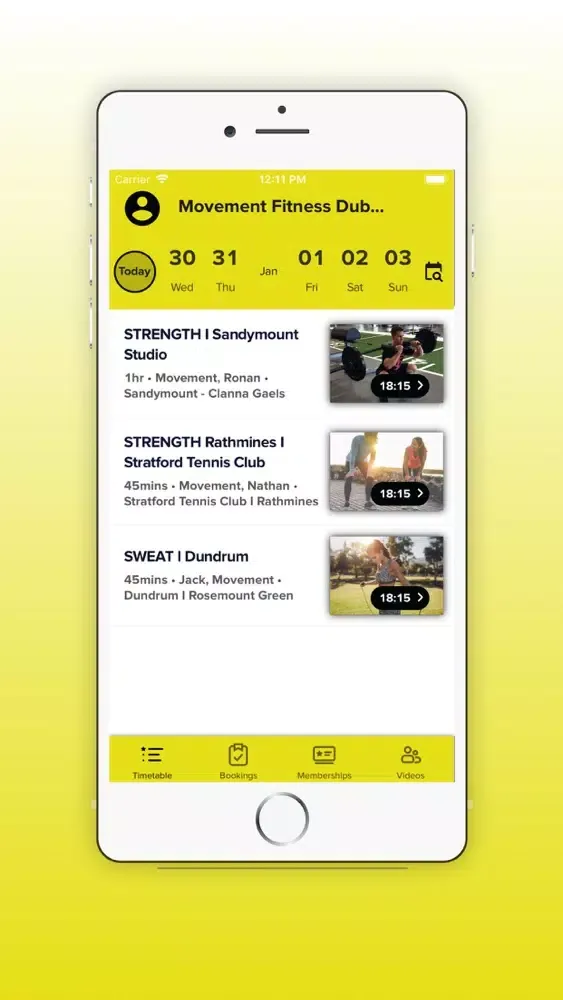 Movement Fitness Dublin App 스크린샷