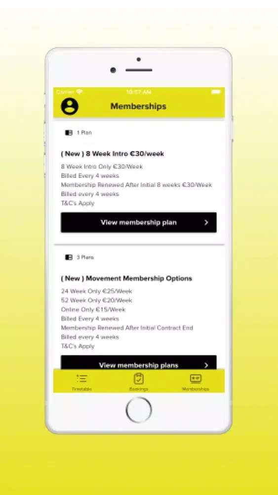 Movement Fitness Dublin App 스크린샷