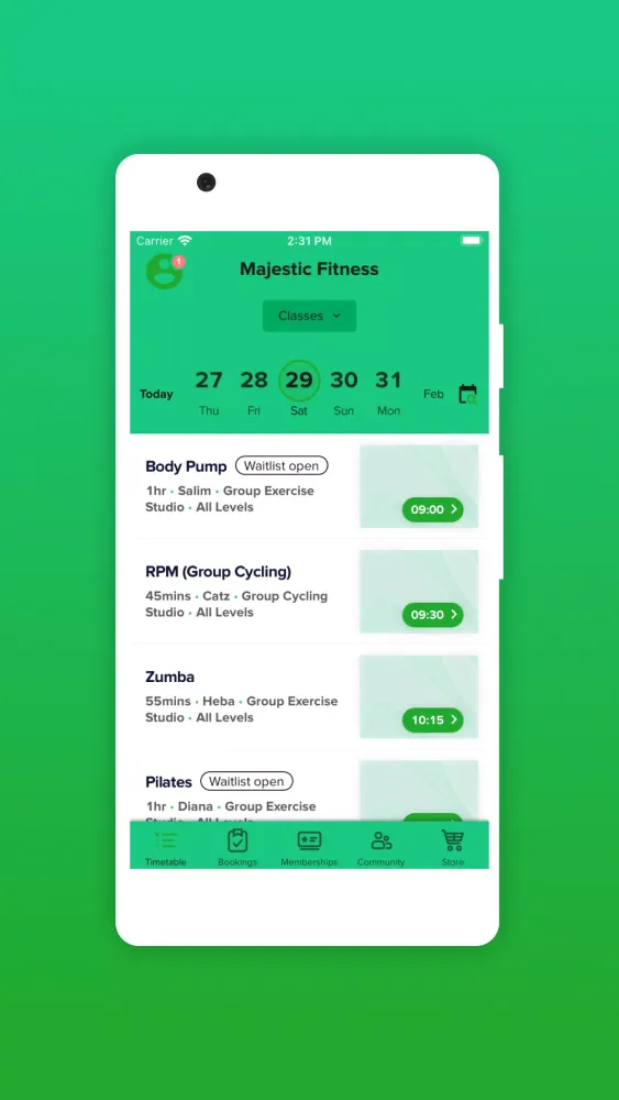 Majestic Fitness Screenshots