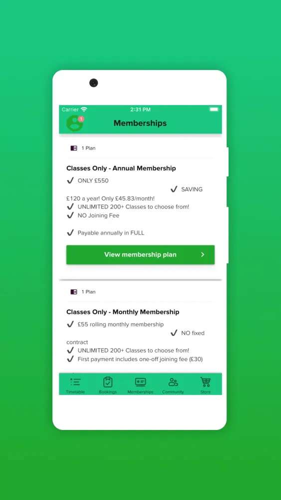 Majestic Fitness Screenshots