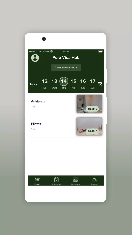 Tangkapan skrin Pura Vida Hub Newport