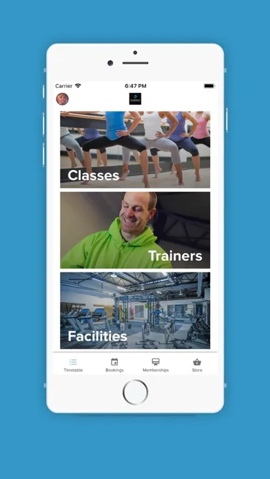 Synergy Group Fitness App Screenshots