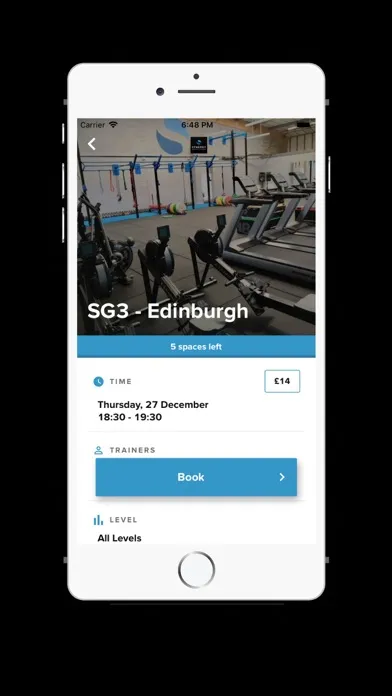 Synergy Group Fitness App Screenshots