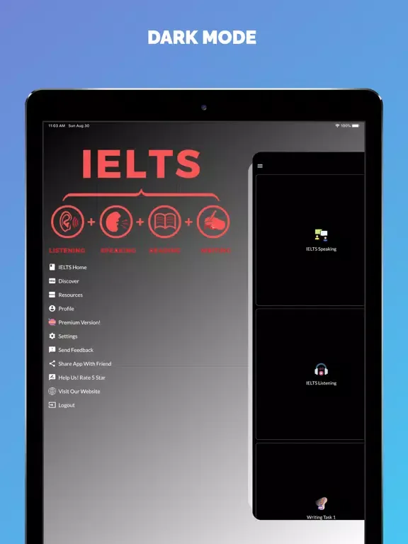 IELTS Pro - Learn at home iPad 应用截图