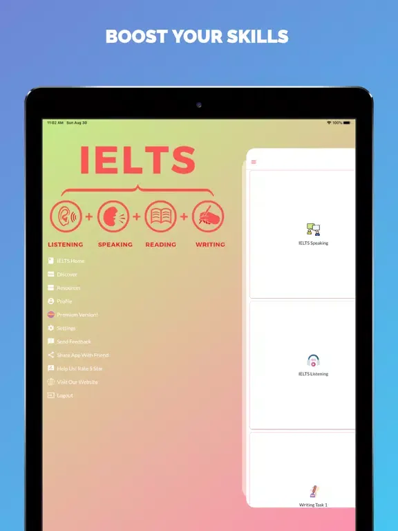 IELTS Pro - Learn at home iPad 应用截图