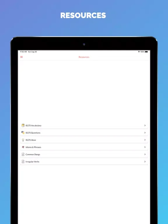 IELTS Pro - Learn at home iPad 应用截图