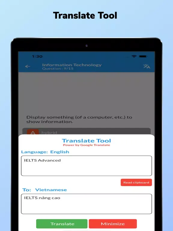 Captures d'écran de IELTS Advanced Words iPad 