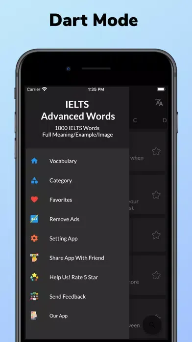 Captures d'écran de IELTS Advanced Words