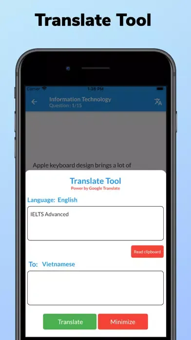 Captures d'écran de IELTS Advanced Words