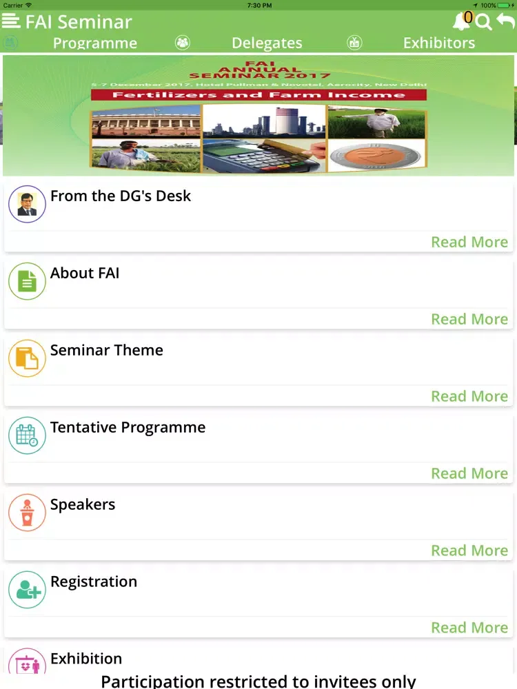 FAI Seminar iPad  Screenshots