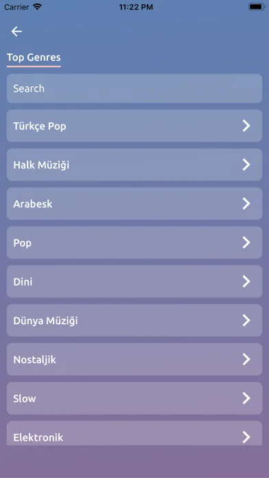 Tangkapan skrin RadioTunes