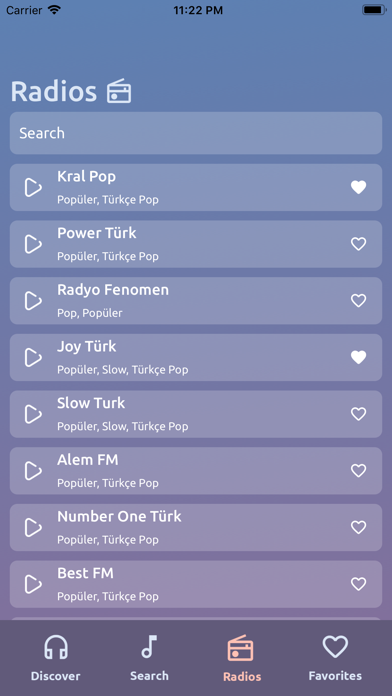 RadioTunes 스크린샷
