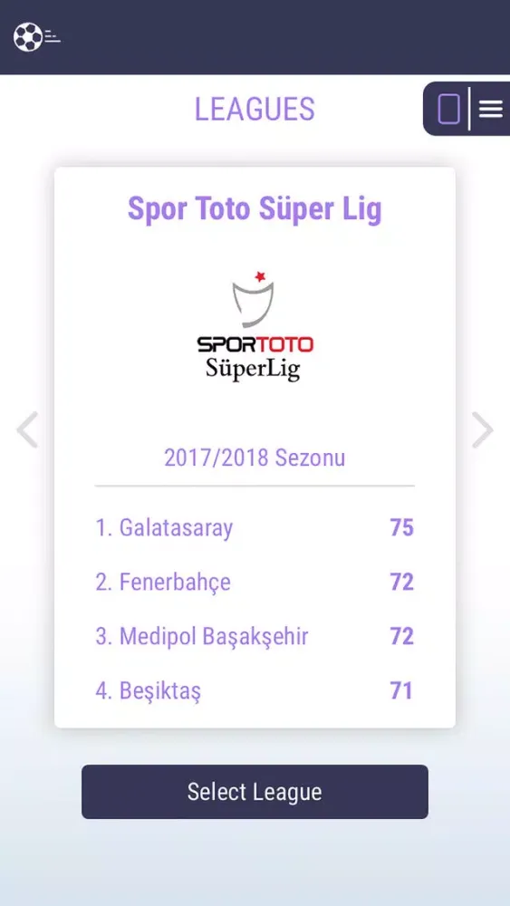 Football Leagues Screenshots