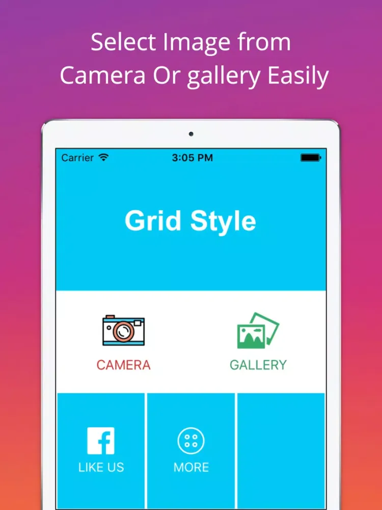Screenshot di Grid Style for Instagram - Instagrid Post Banner sized full size Big Tiles for IG iPad 